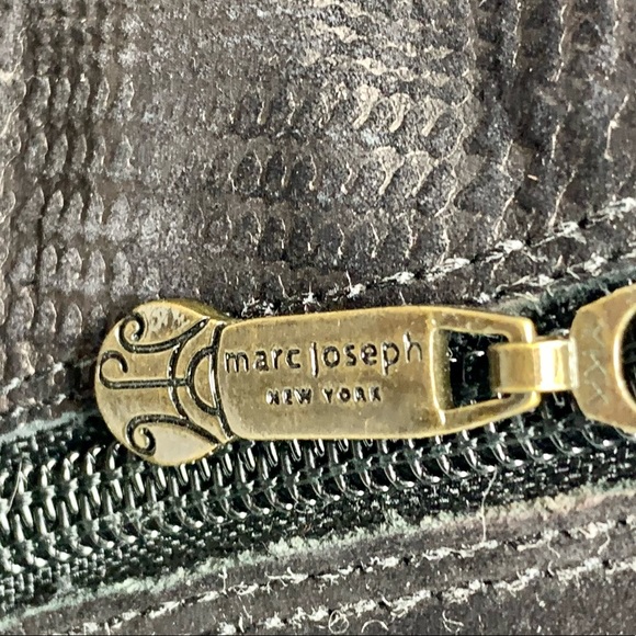 Marc Joseph NY Lenox Plaid Back Two tone Black Leather ankle boot 9 classic chic - Picture 13 of 16